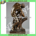 life size bronze nude man sculpture for garden
